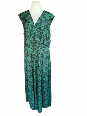 NWT Meri Skye Floral Faux Wrap Maxi Dress‎